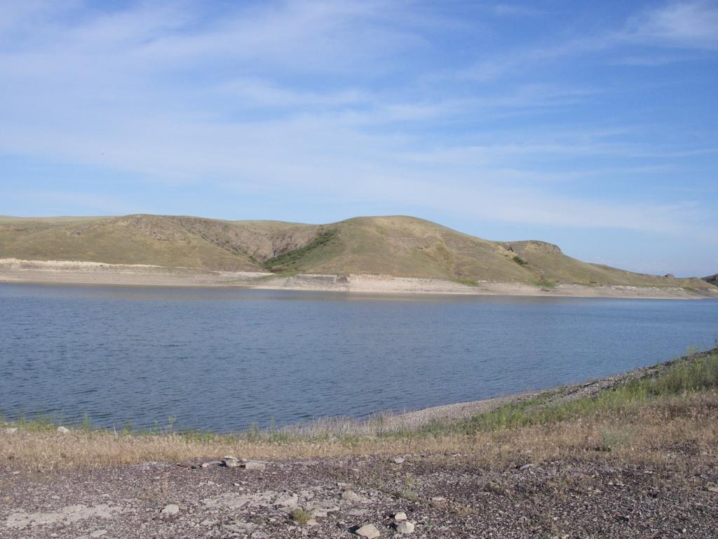 Куртинское водохранилище, изображение ландшафта.