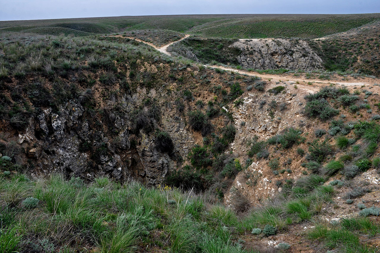 Окрестности Баскунчакской пещеры, изображение ландшафта.