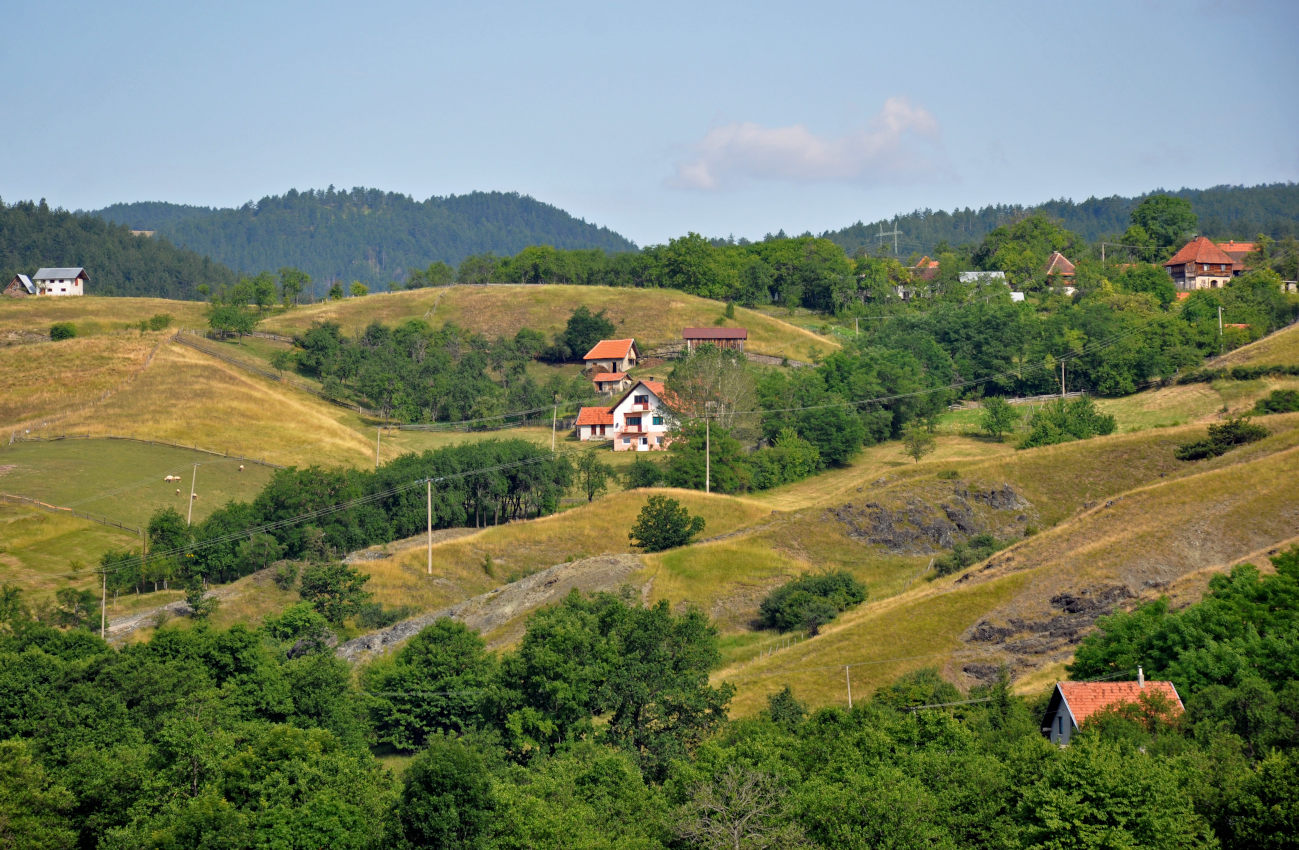 Окрестности деревни Кремна, изображение ландшафта.