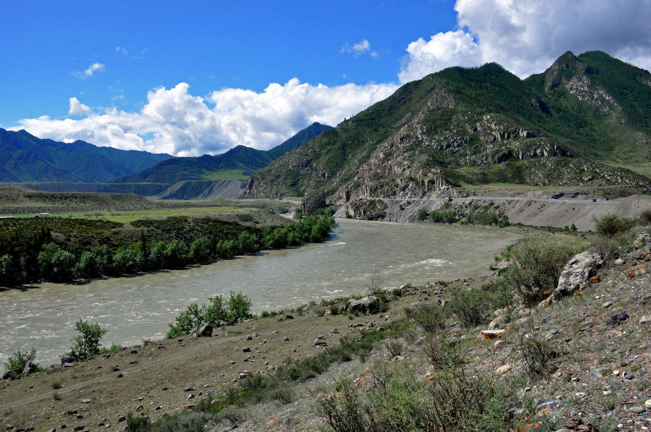Устье реки Большой Яломан, изображение ландшафта.