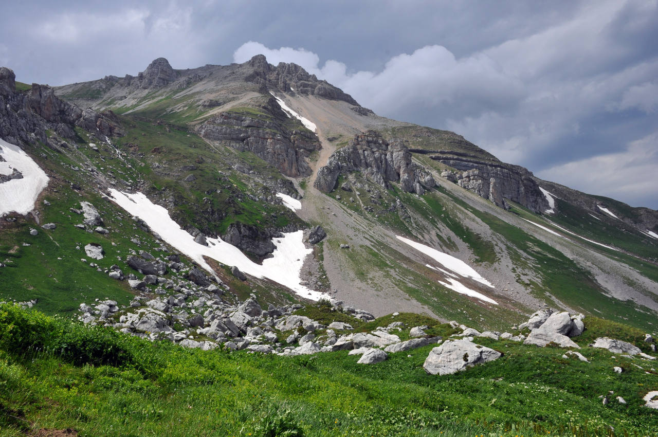 Гузерипльский перевал, изображение ландшафта.