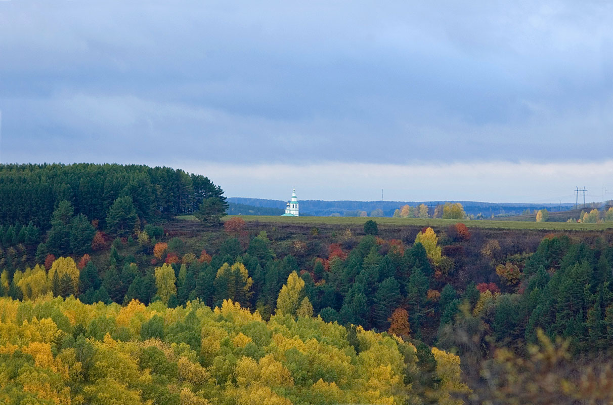 Окрестности деревни Комарово, изображение ландшафта.