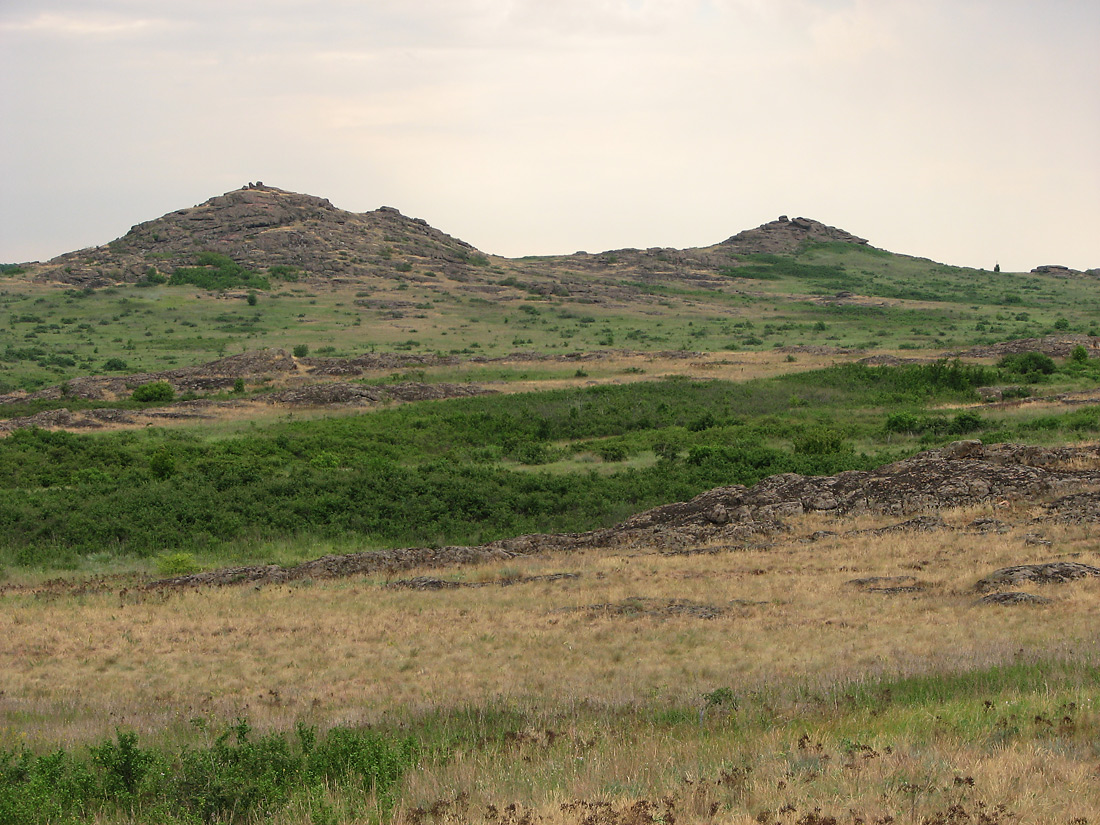 Заповедник "Каменные Могилы", изображение ландшафта.