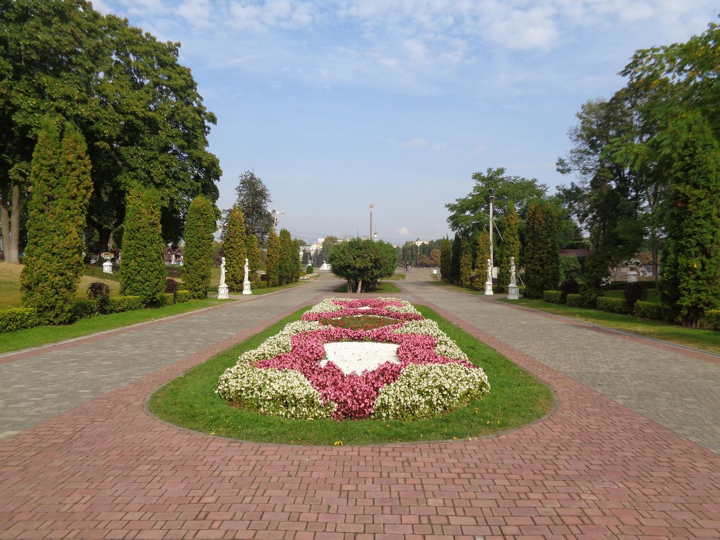 Городской сад, изображение ландшафта.