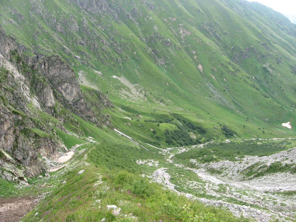 Ущелье Хутый, изображение ландшафта.