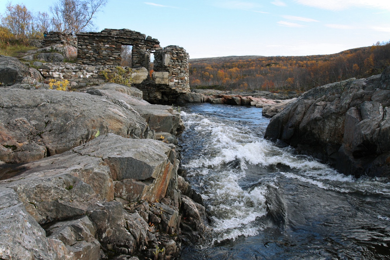 Мельничные водопады, image of landscape/habitat.