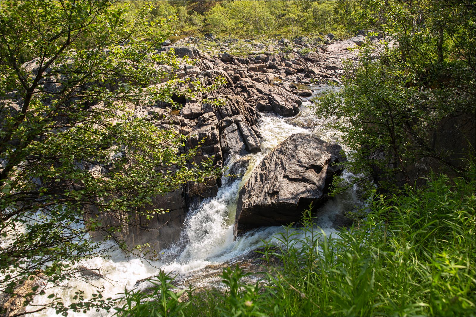 Мельничные водопады, image of landscape/habitat.