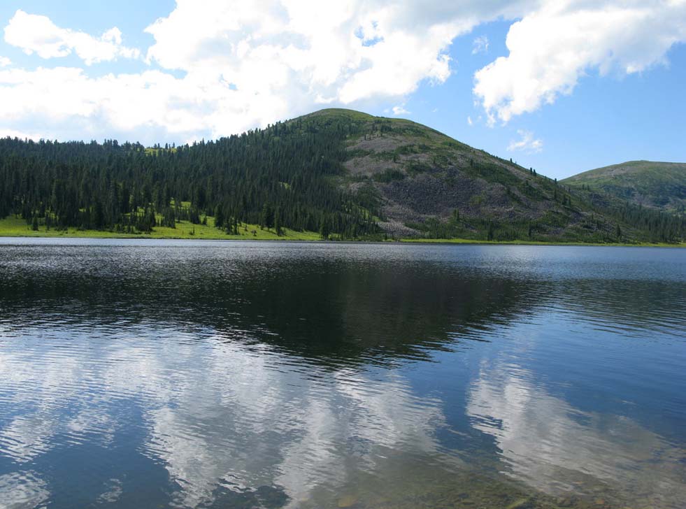 Ойское озеро, изображение ландшафта.