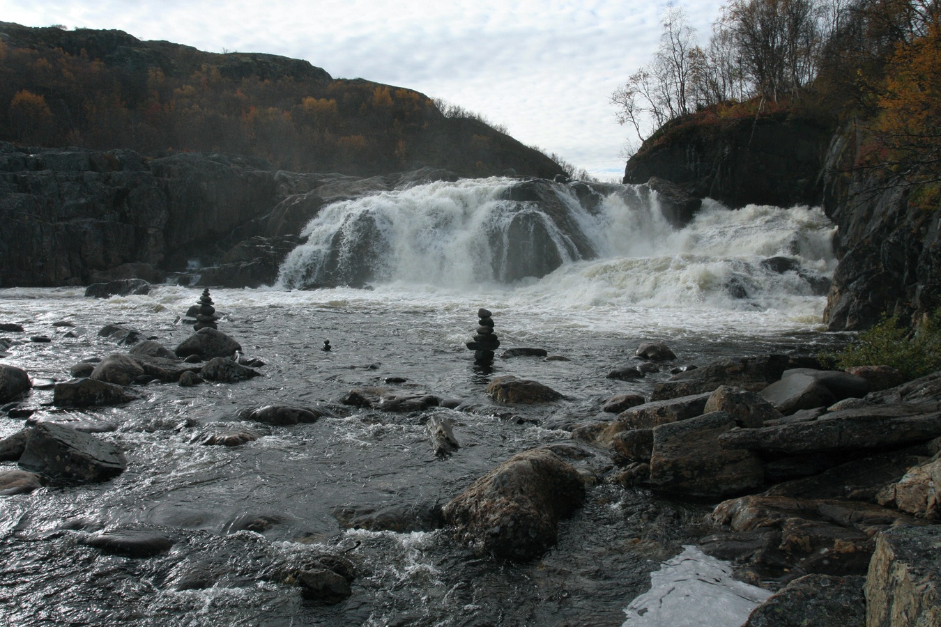 Мельничные водопады, image of landscape/habitat.