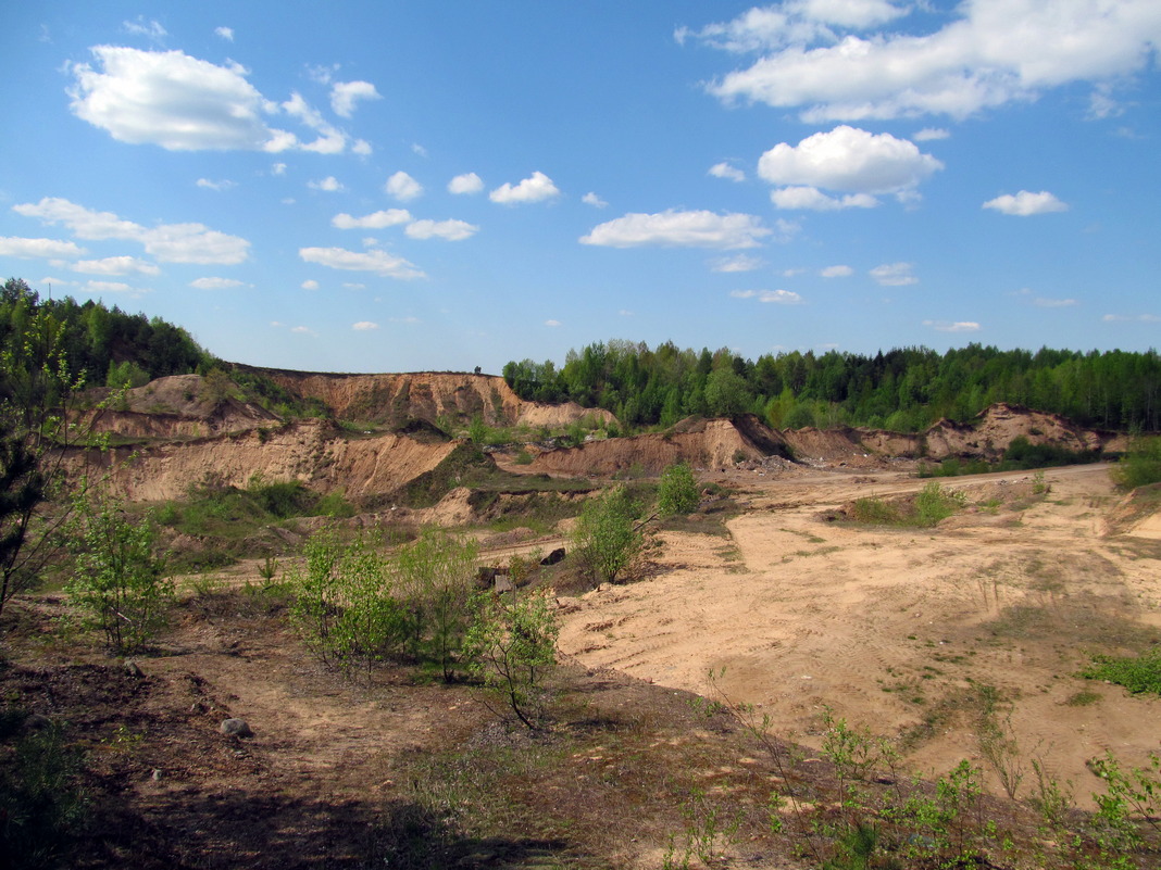 Песчаный карьер, image of landscape/habitat.