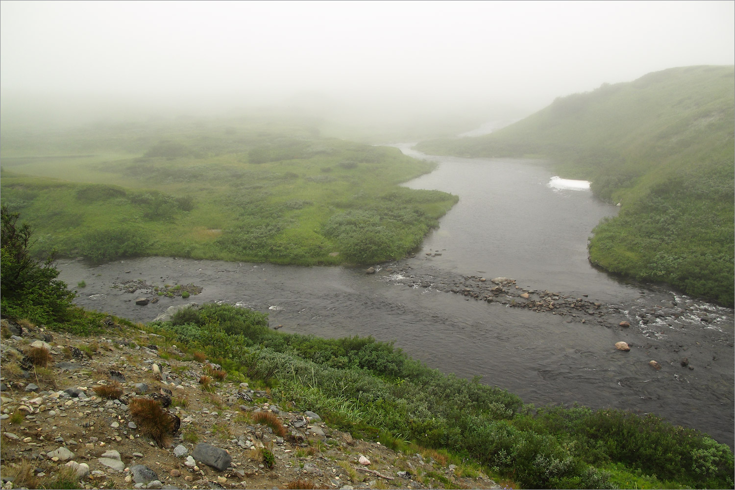 Долина реки Пяйва, изображение ландшафта.