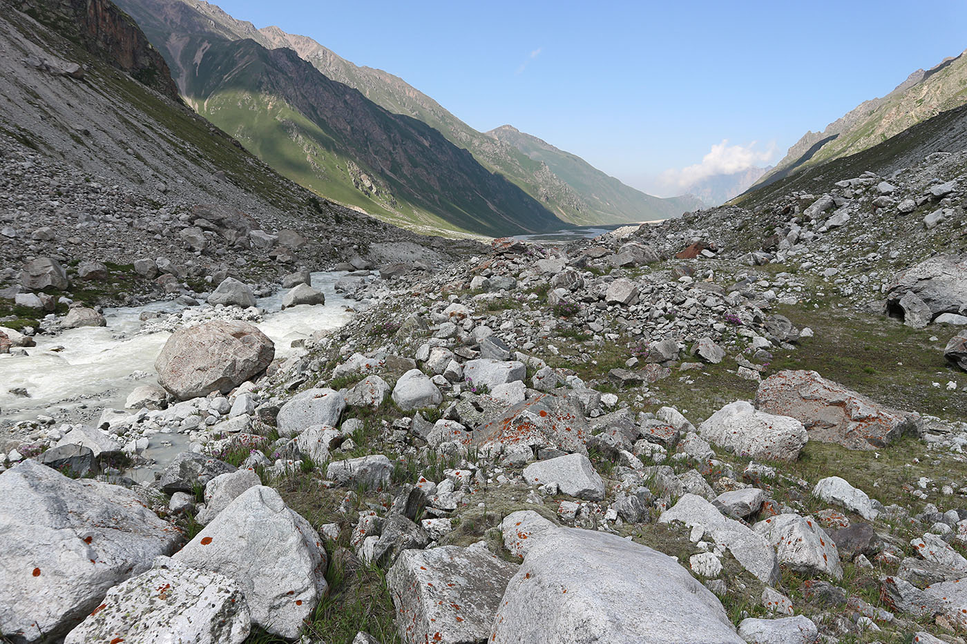 Ледник Нахашбита (Псыгансу), изображение ландшафта.