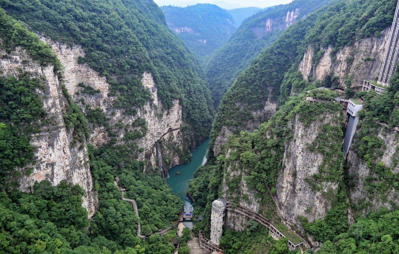 Ущелье реки Ланьчуаньси, image of landscape/habitat.