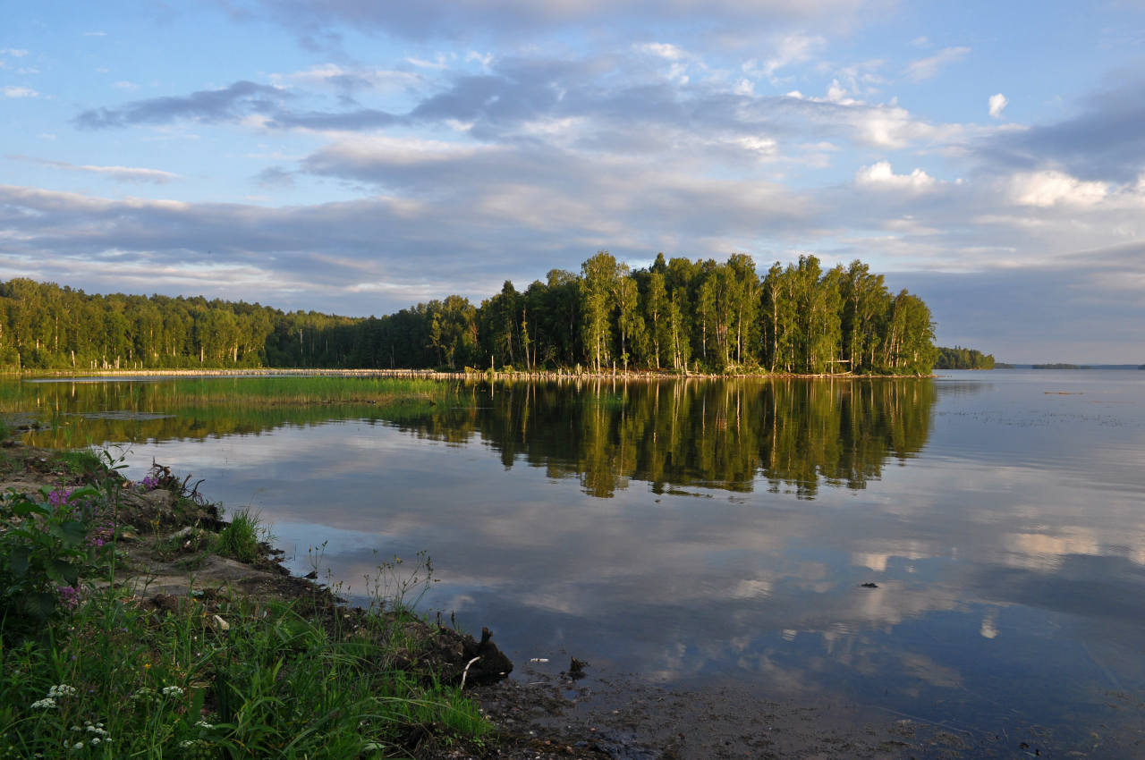 Озеро Увильды, изображение ландшафта.