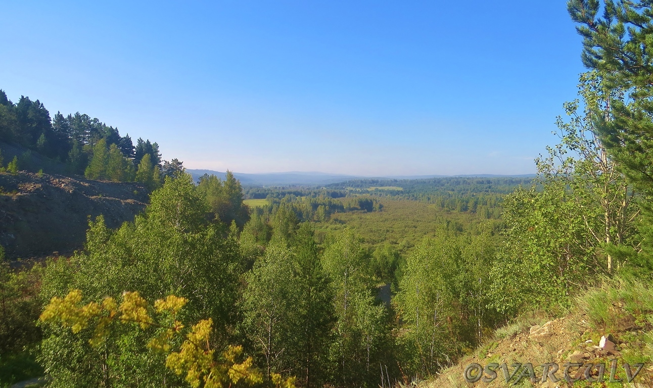 Долина реки Большой Бачат, image of landscape/habitat.