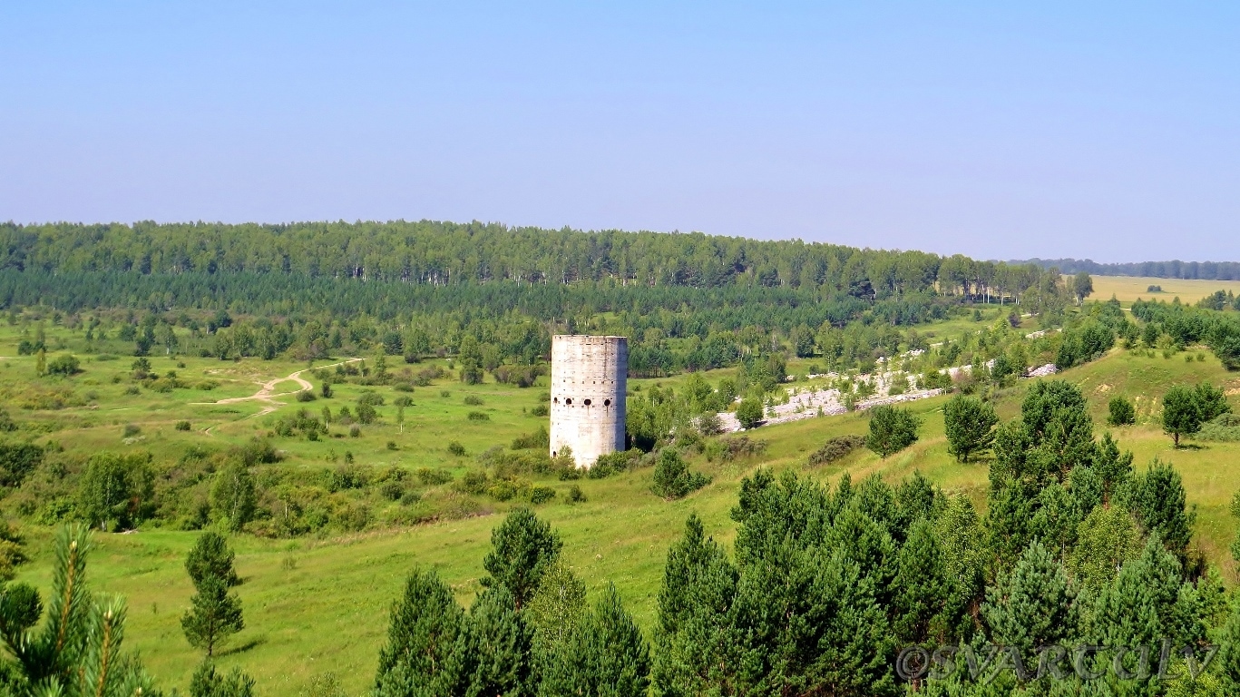 Долина реки Большой Бачат, изображение ландшафта.