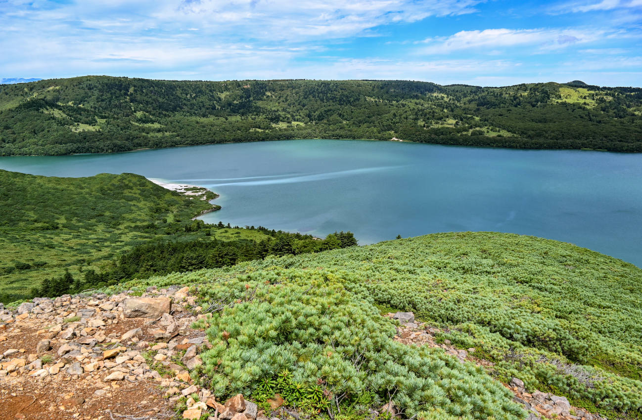 Озеро Горячее, изображение ландшафта.