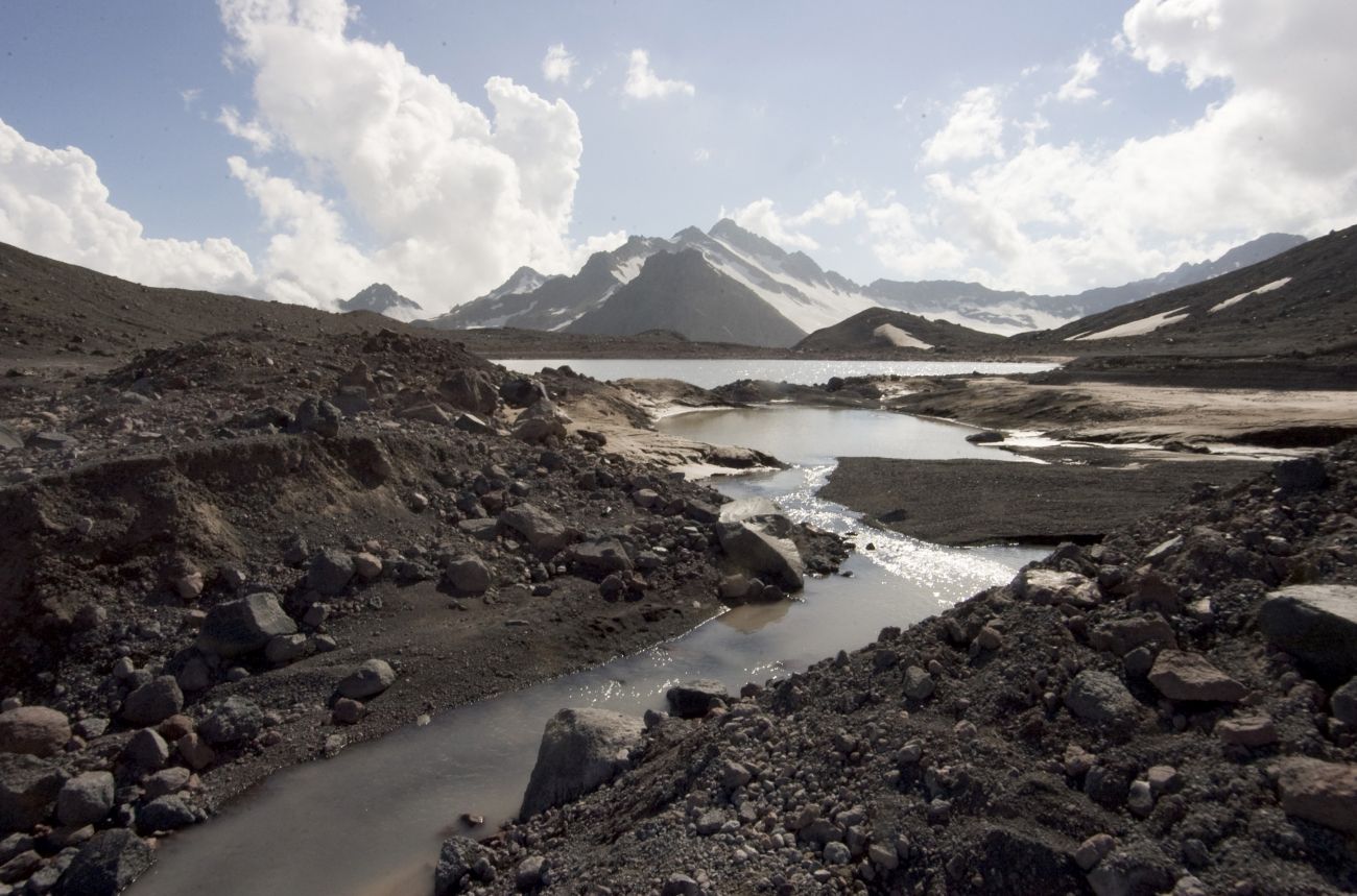 Озеро Малое Азау, image of landscape/habitat.