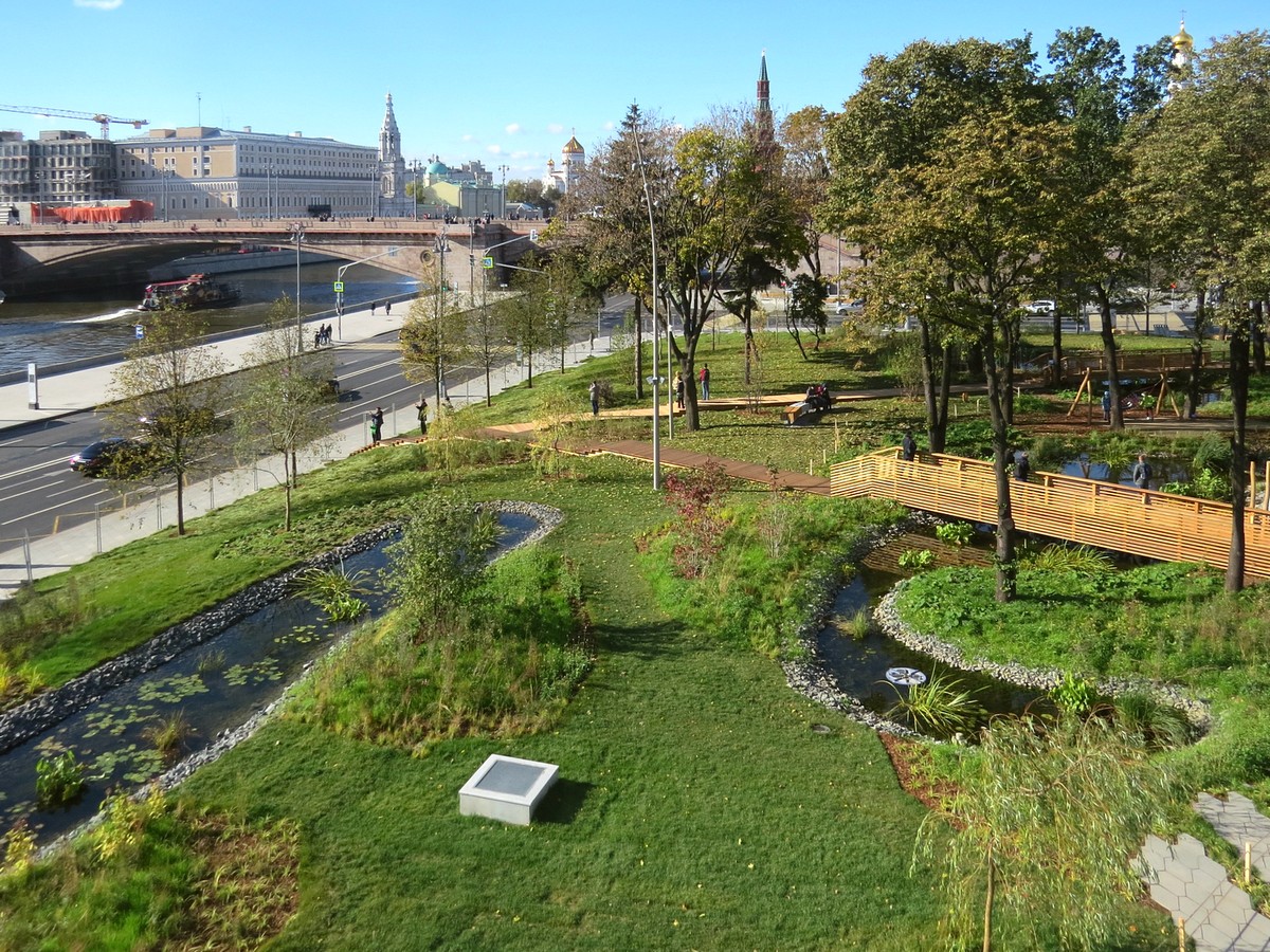 Парк Зарядье, image of landscape/habitat.