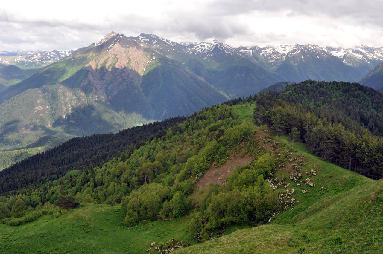 Хребет Абишира-Ахуба, image of landscape/habitat.