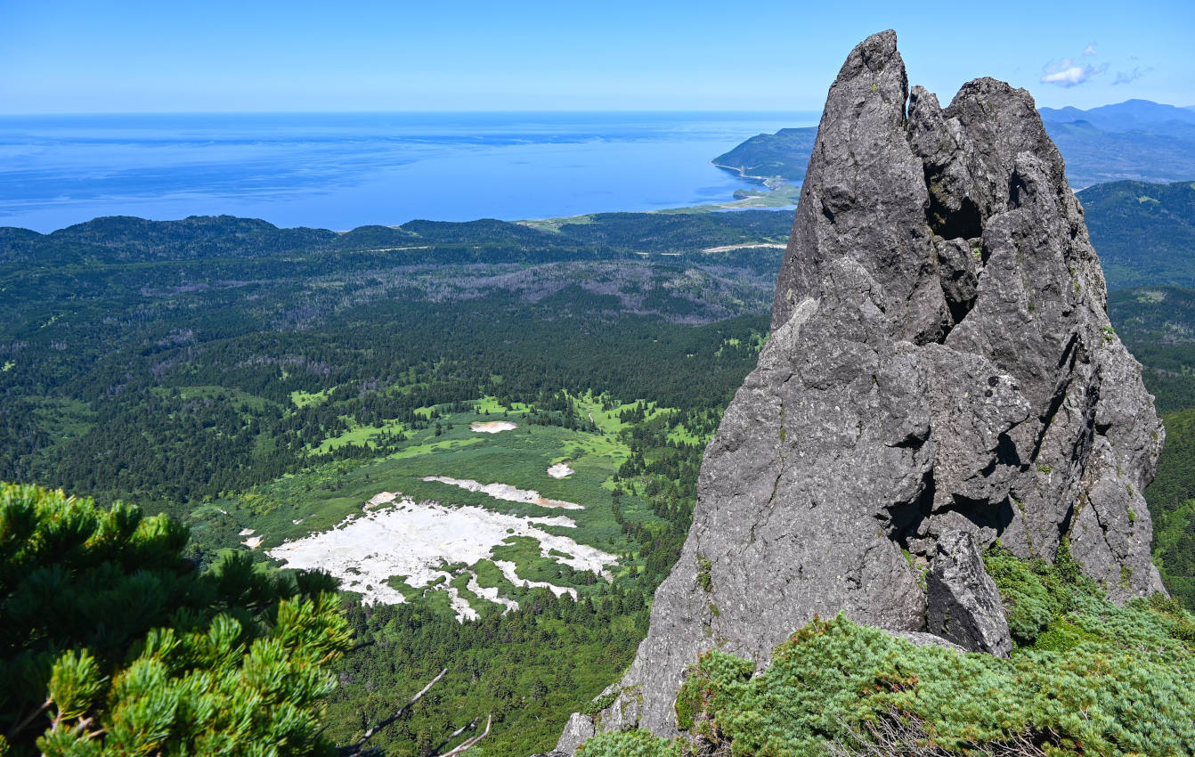 Вулкан Менделеева, изображение ландшафта.