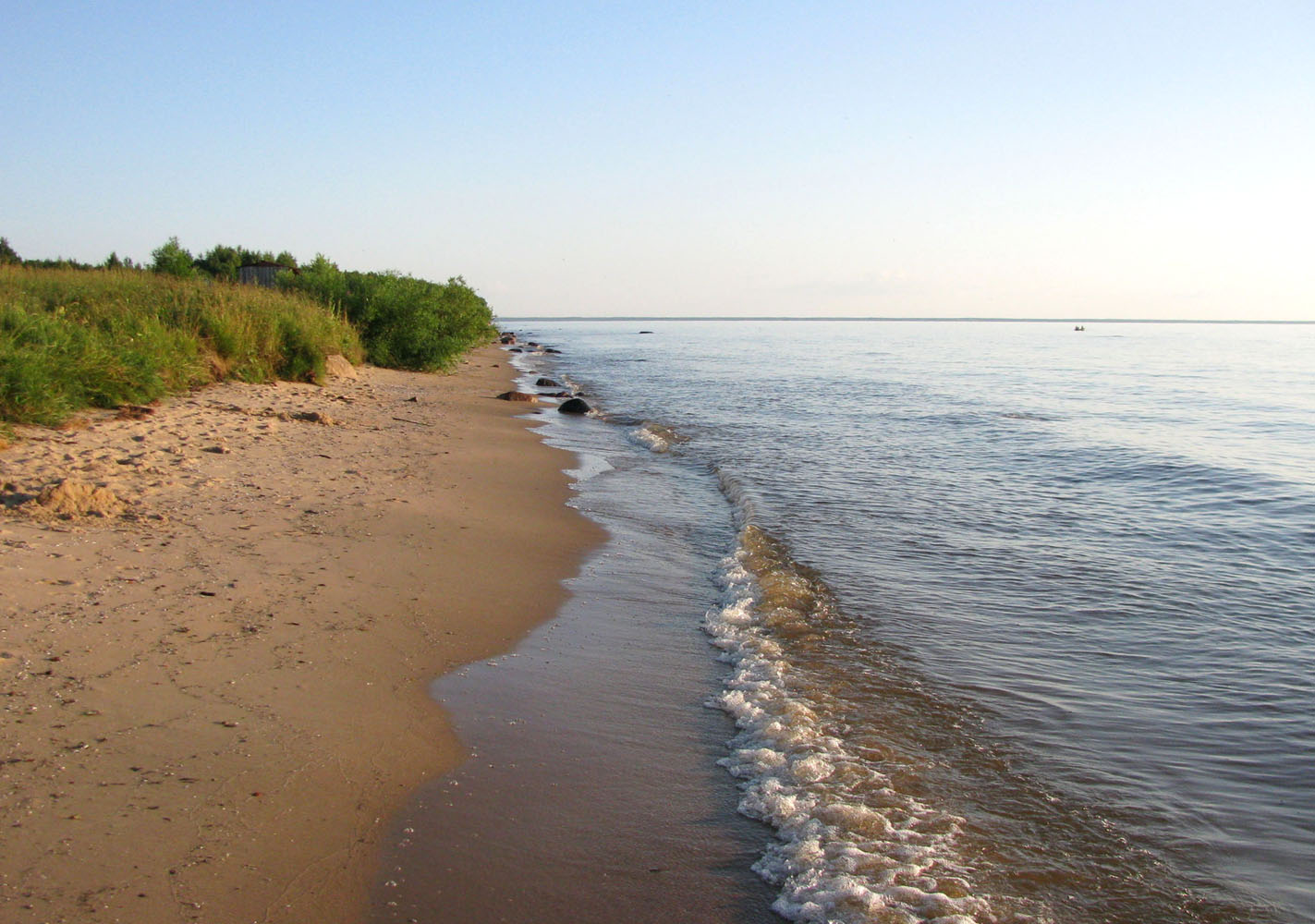 Рыбинское водохранилище, изображение ландшафта.