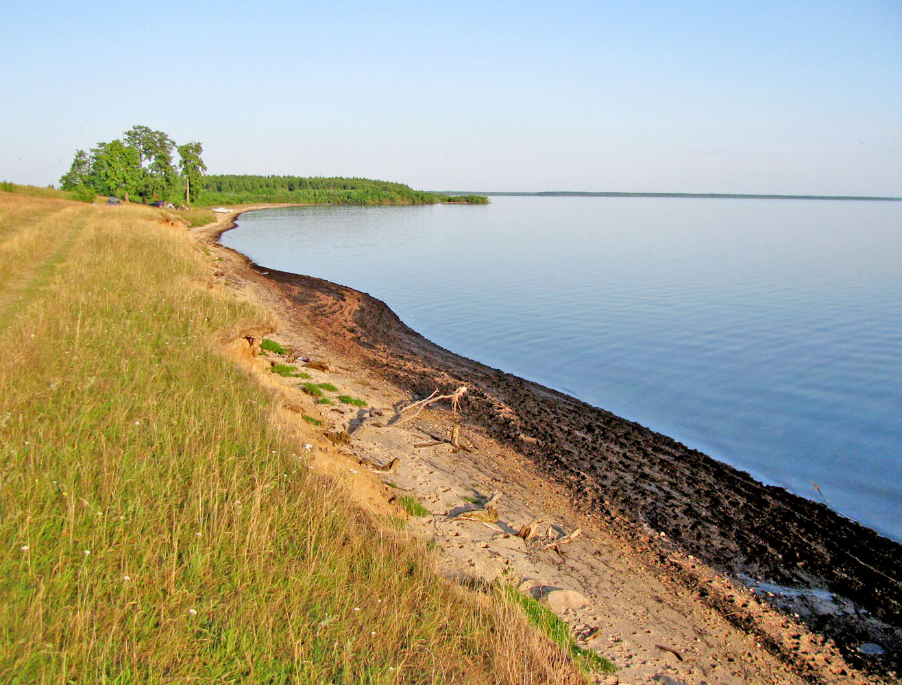 Рыбинское водохранилище, изображение ландшафта.