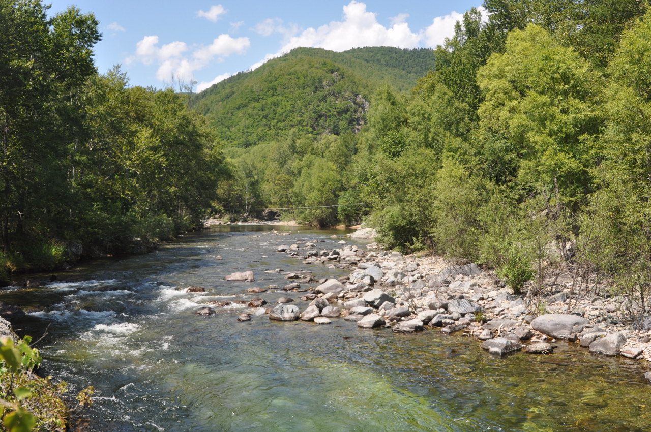 Долина реки Серебрянка, изображение ландшафта.