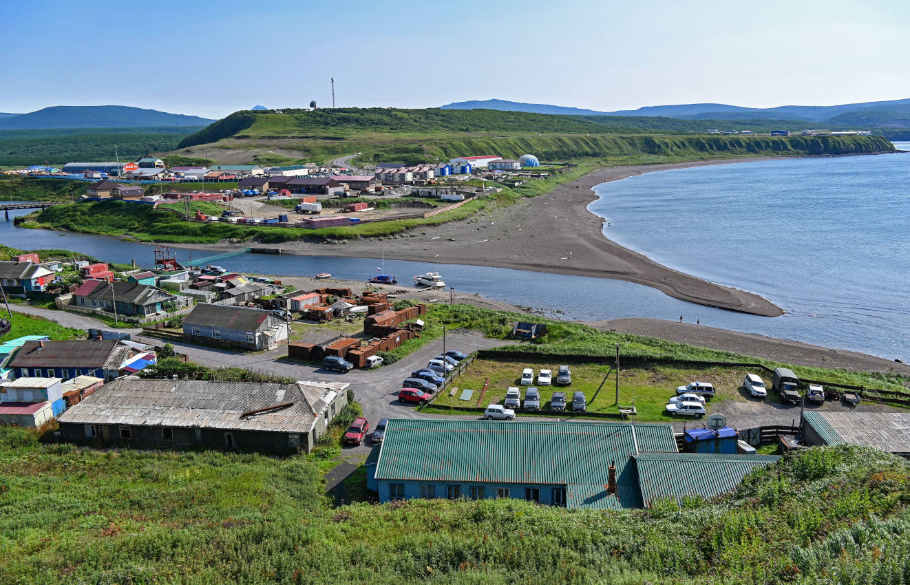 Курильск и окрестности, изображение ландшафта.