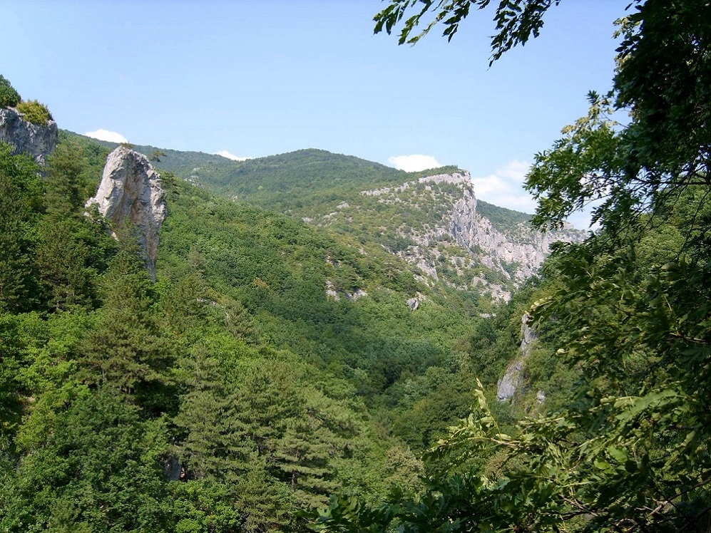 Большой каньон Крыма, изображение ландшафта.