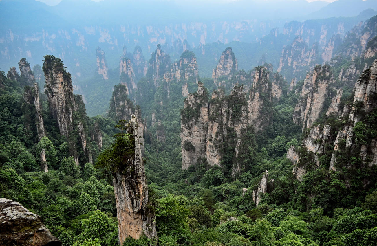 Национальный парк "Чжанцзяцзе", image of landscape/habitat.