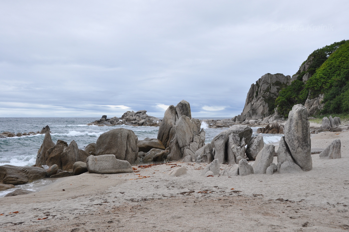 Окрестности бухты Триозерье, image of landscape/habitat.