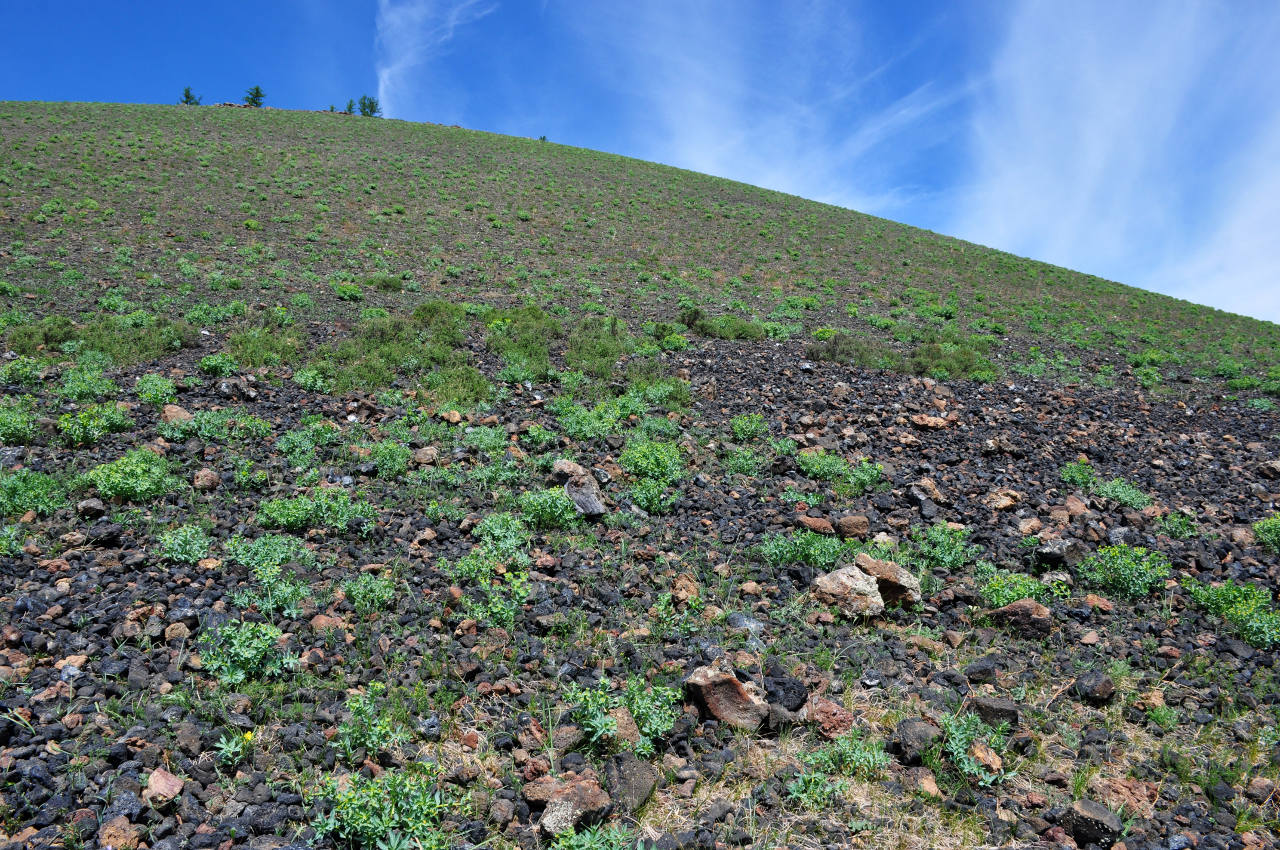 Вулкан Хэрийин, изображение ландшафта.