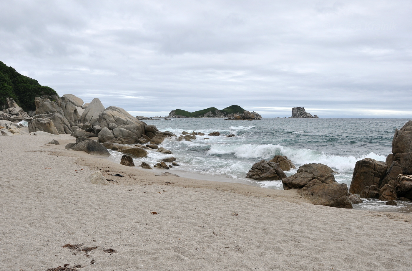 Окрестности бухты Триозерье, image of landscape/habitat.