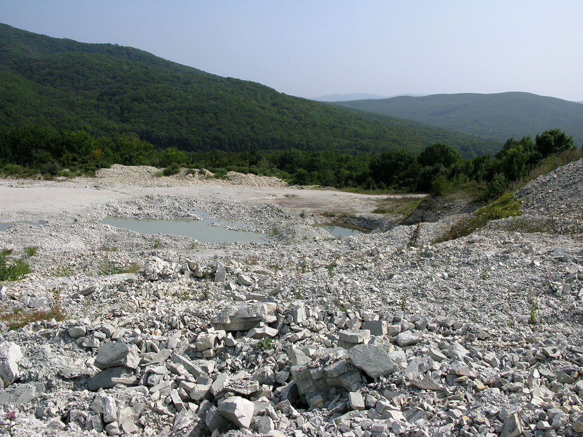 Мергелевый карьер, image of landscape/habitat.