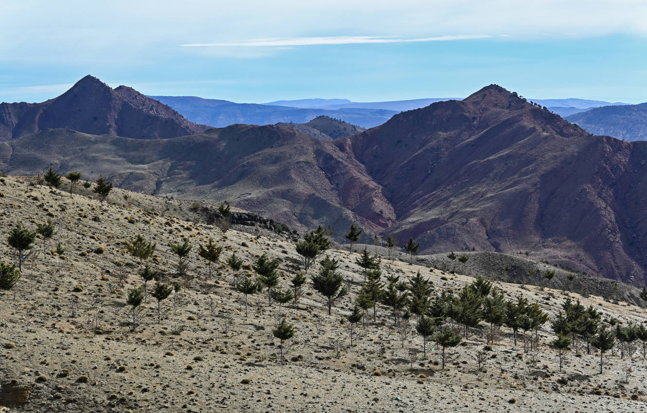 Перевал Тизи-н'Тишка, изображение ландшафта.