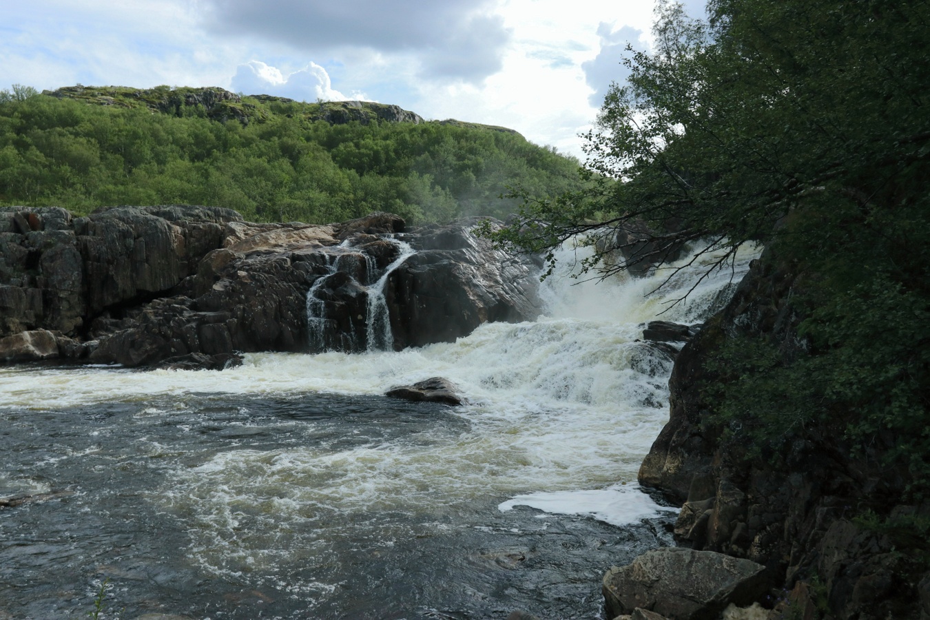 Мельничные водопады, image of landscape/habitat.