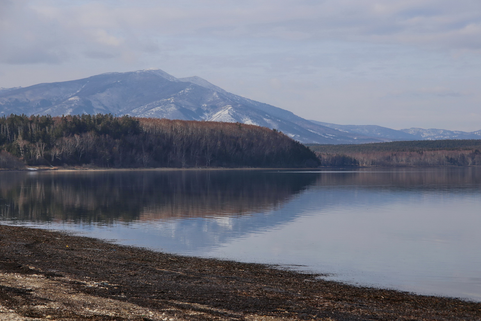 Село Охотское, изображение ландшафта.