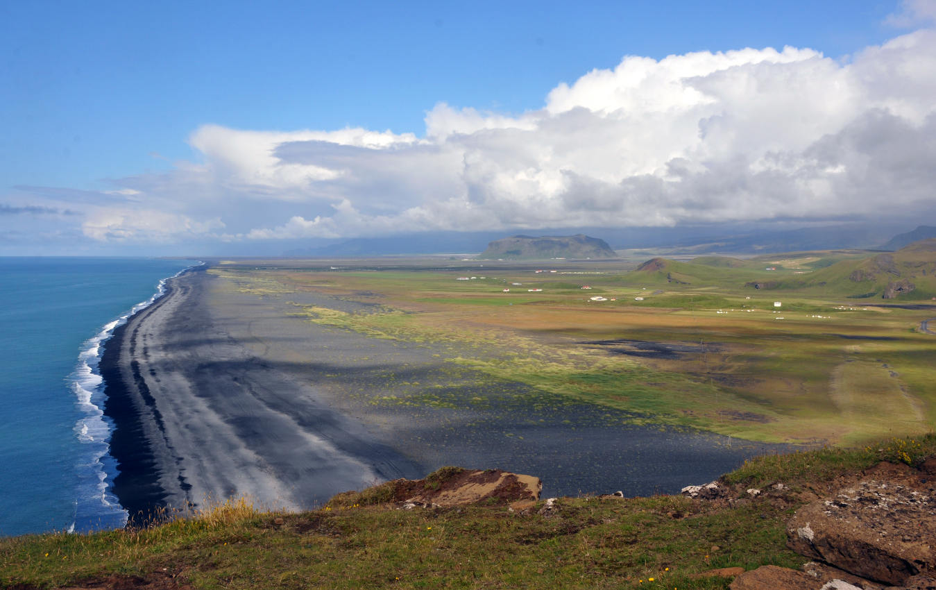 Южное побережье Исландии, image of landscape/habitat.