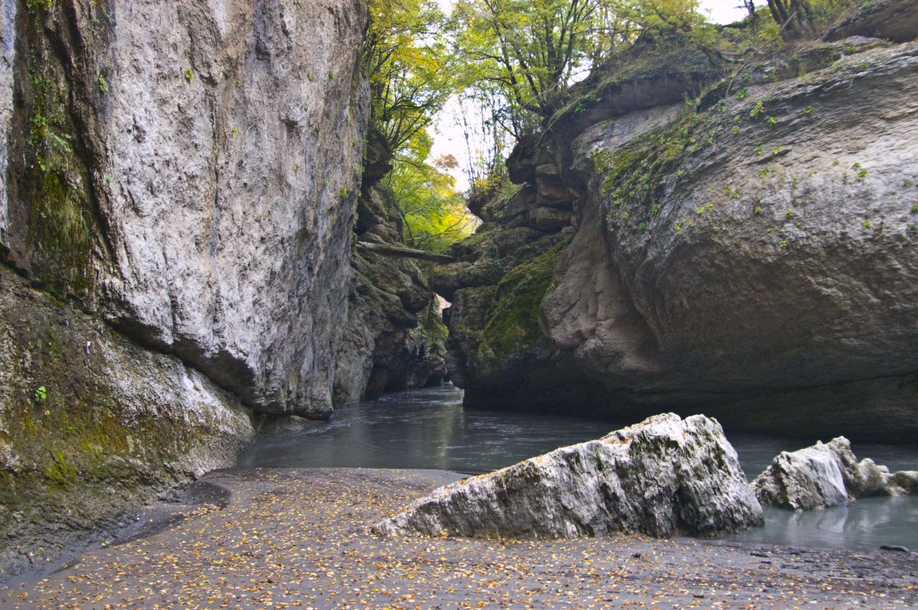 Хаджохская теснина, image of landscape/habitat.