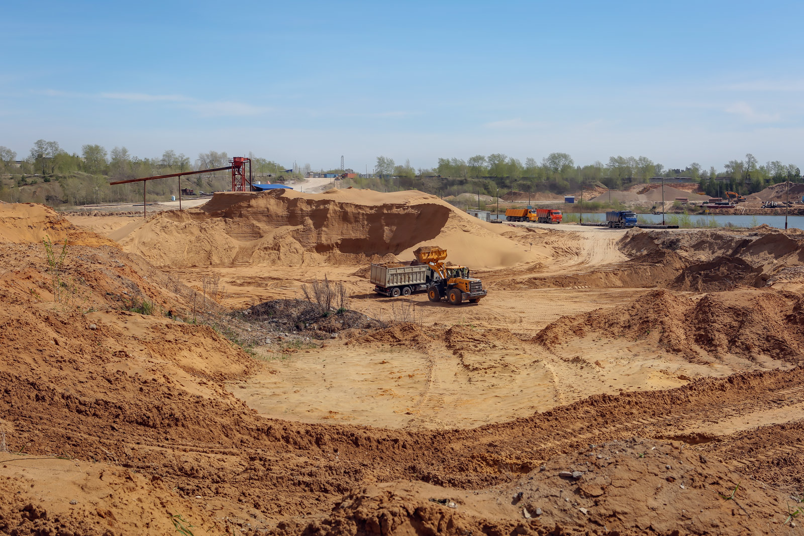 Песчаный карьер, image of landscape/habitat.