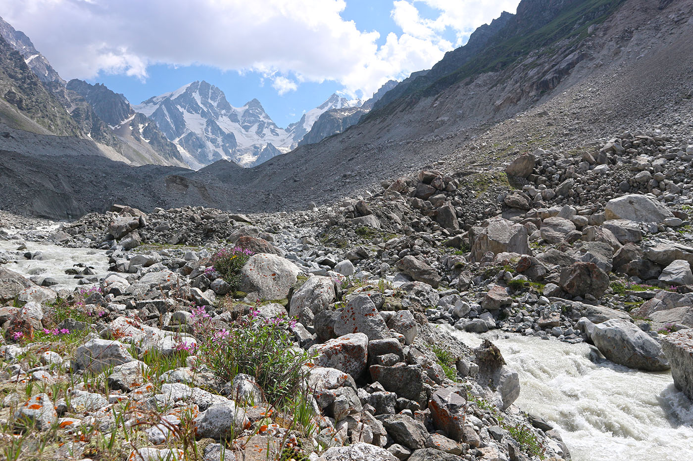 Ледник Нахашбита (Псыгансу), image of landscape/habitat.