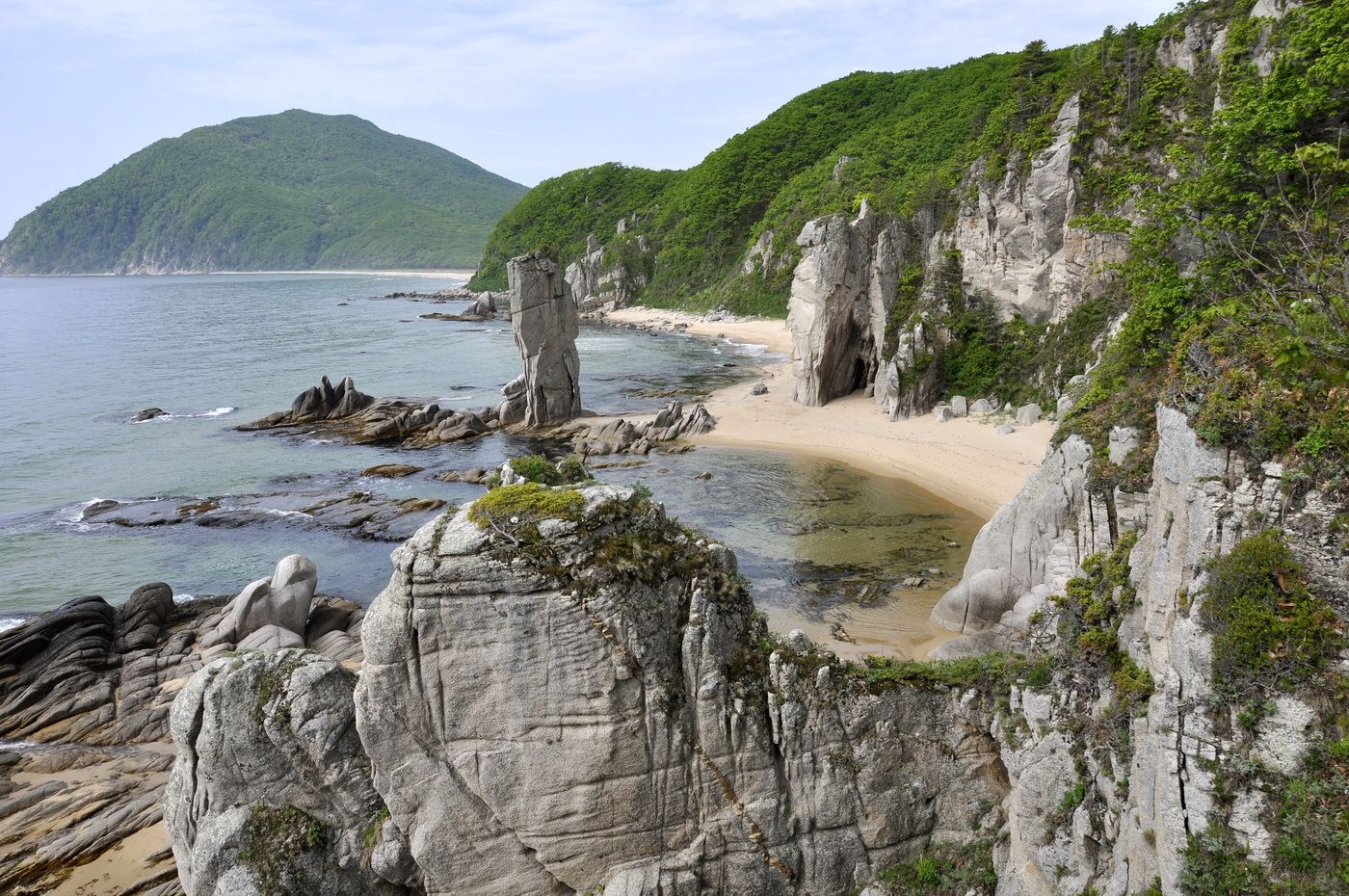 Бухта Просёлочная (Тачингоуза), image of landscape/habitat.