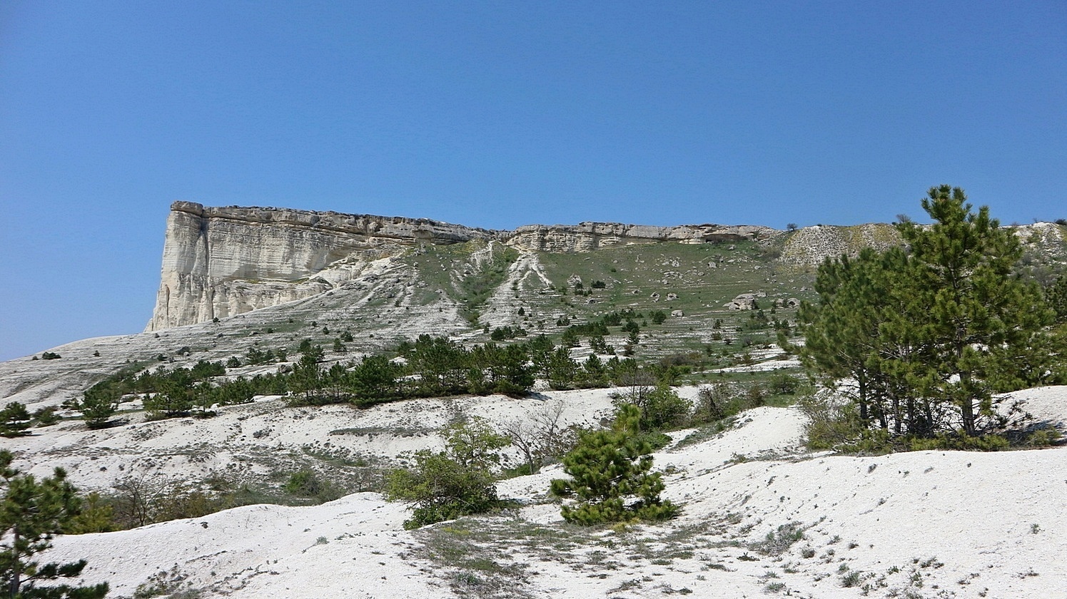 Белая Скала (Ак-Кая), image of landscape/habitat.