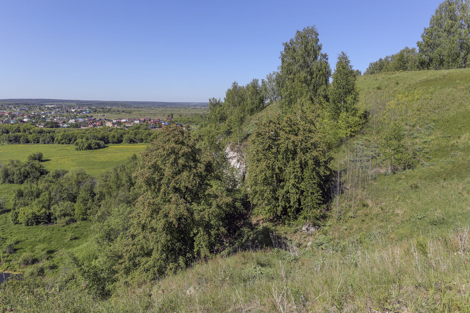 Спасская гора и её окрестности, изображение ландшафта.