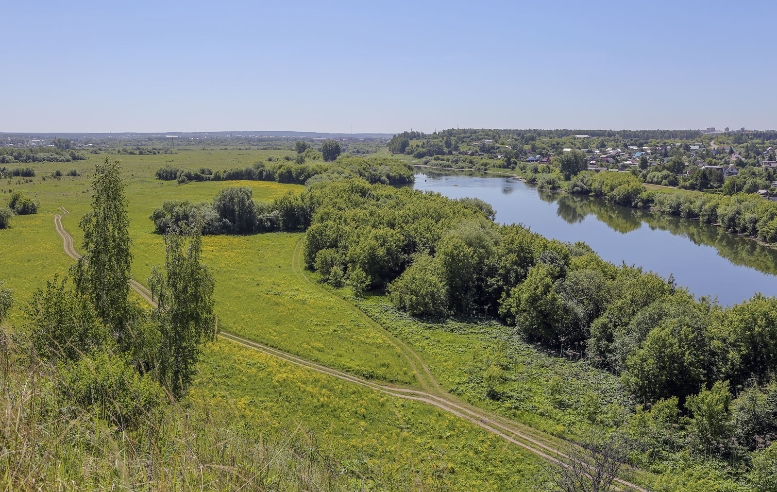 Спасская гора и её окрестности, изображение ландшафта.