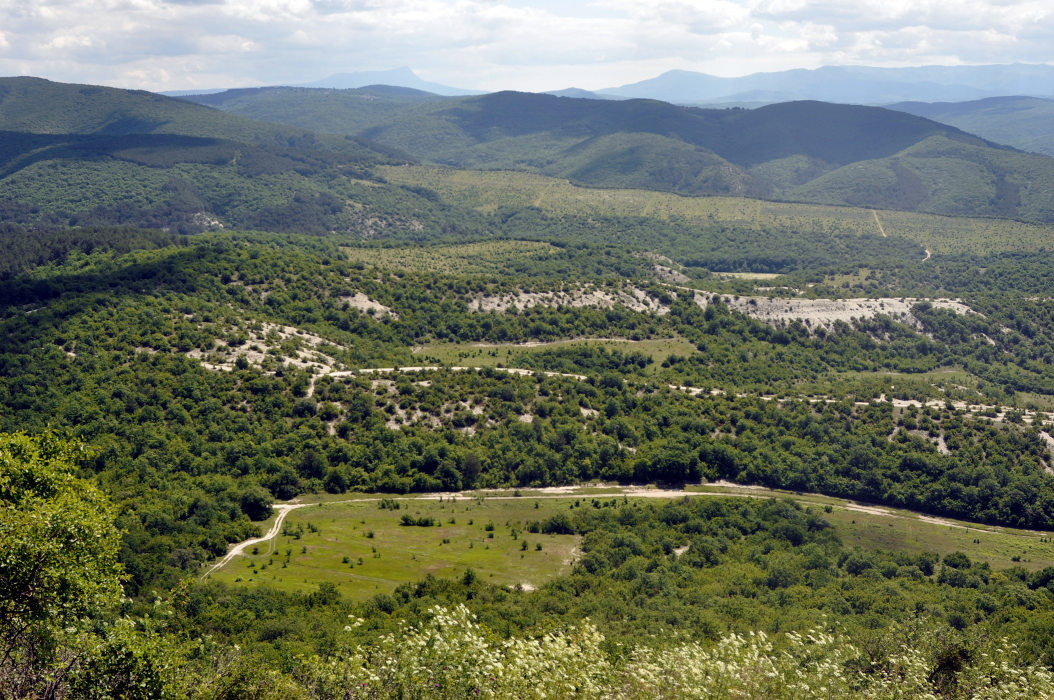 Тепе-Кермен, изображение ландшафта.