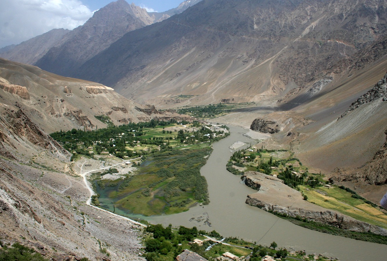 Низовья Бартанга, image of landscape/habitat.