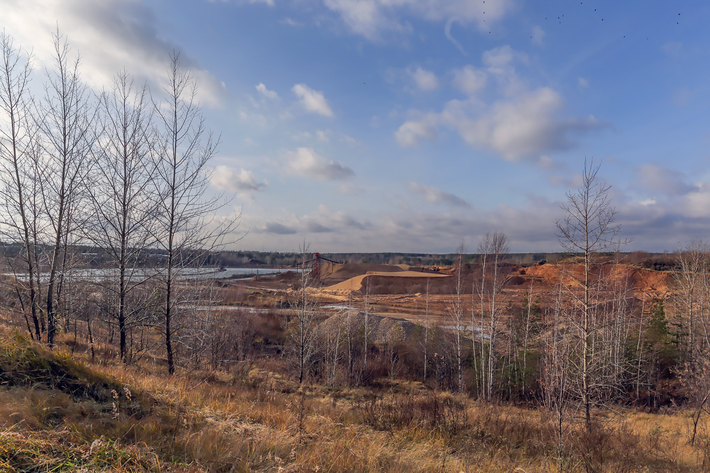 Песчаный карьер, image of landscape/habitat.