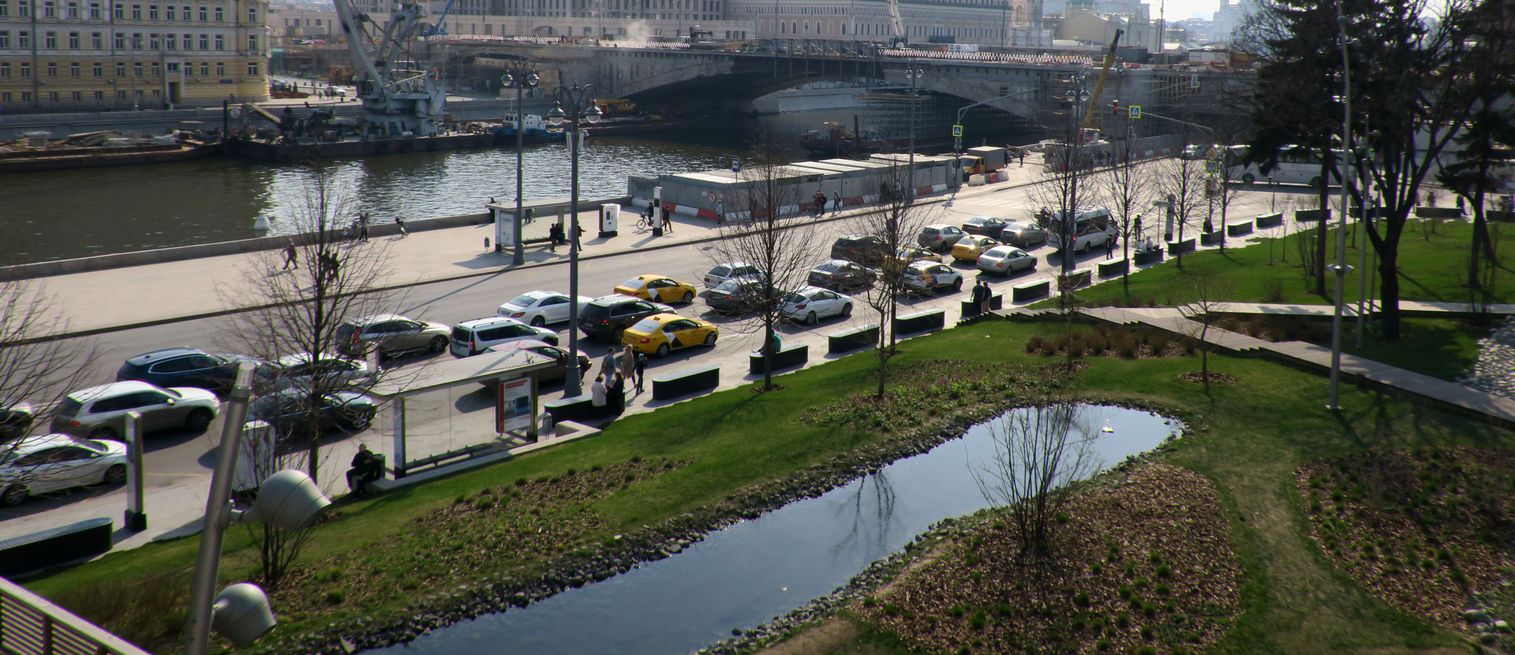 Парк Зарядье, image of landscape/habitat.
